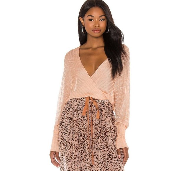 Free People Pluto Wrap Sweater - Picture 5 of 6